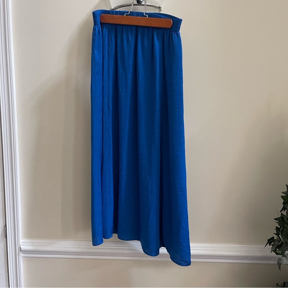 Blue Midi Skirt